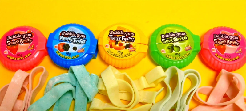 Sweet Flash Bubble Roll Gum Набор жевательных резинок ассорти 5*18гр